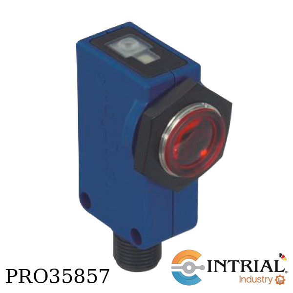 RETRO-REFLEX SENSOR FOR CLEAR GLASS RECOGNITION, Range 4000 mm, Connection M12 × 1; 4-pin