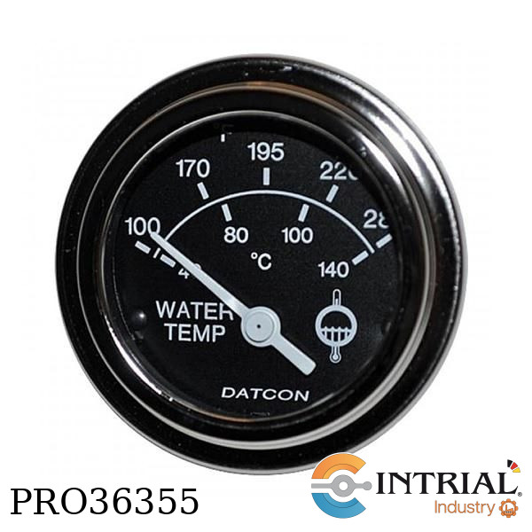 ​WATER TEMPERATURE GAUGE, 12V 100-280 ºF