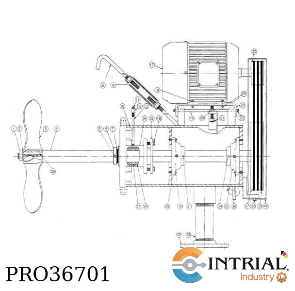 Mixer; 7.5 H.P.,1750 rpm,230/460 V