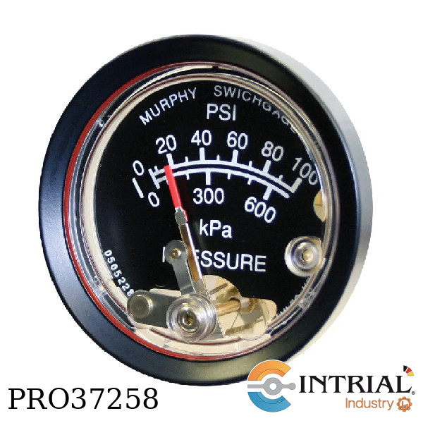 ​PRESSURE SWICHGAGE, Range: 0 - 100  PSI, 1/8-27 NPTM brass