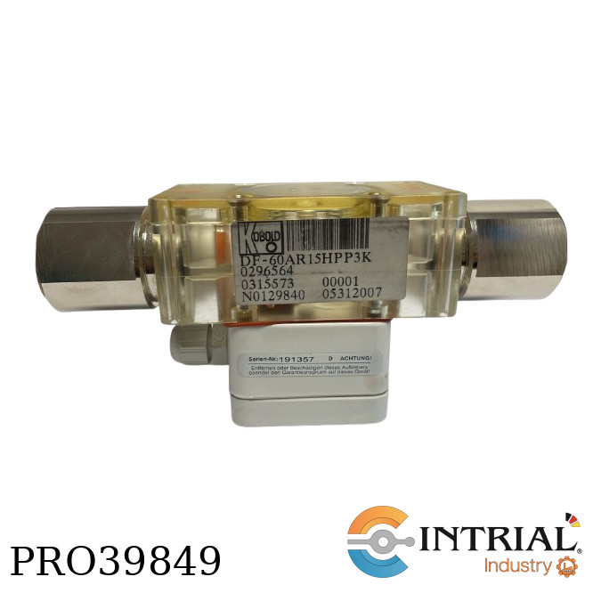 Rotating Vane-Flowmeter with Pulse Output Measuring range, 2,5...60 L/min water