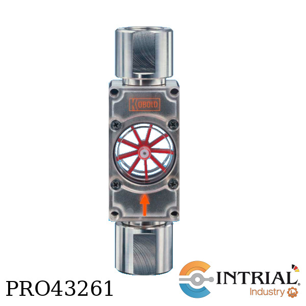 Flowindicator with Rotating Vane, Indication range, 5...150 L/min water, 1 1/2 NPT-thread female