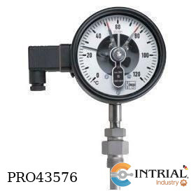Stem Thermometers diam. 160 acc. to DIN EN 13190 ,Range: 0.. .120 °C,  Probe: 1/2 NPT fixed nipple