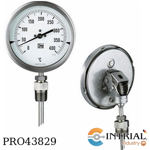 Bimetallic Thermometers, 0 a 100 °C, 80 mm, 1/2 NPT