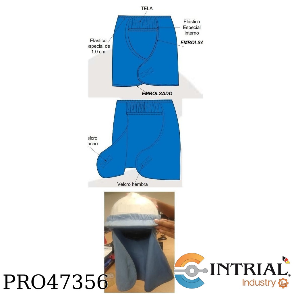Capuchas Cortaviento Antiflama CAT2-9.0 Cal/cm2 Adaptable a CASCO