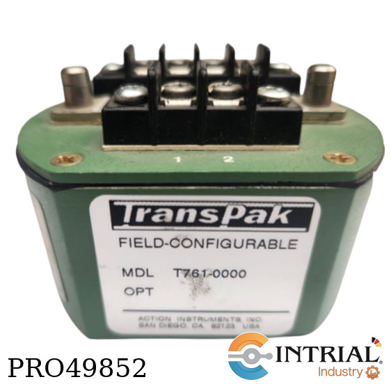 T761 AC Input Isolating Field Configurable Two-Wire Transmitter Action Instruments T761-0000