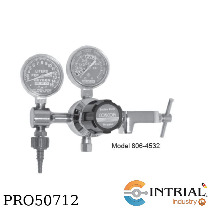 Medical Oxygen Flowgauge Regulator (870 yoke inlet, DISS 1240 outlet, 2-15 LPM)