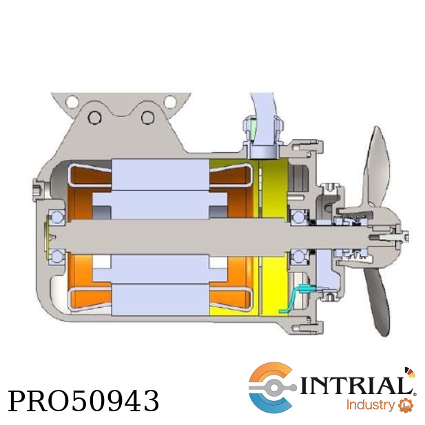 Agitador industrial sumergible 0.75Kw - 230/400Vac
