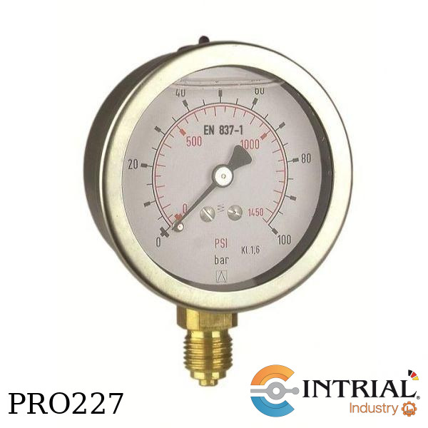 Manometro 2 1/2'' Inf. Bronce  (0 a 40 bar / 0 a 580 psi)