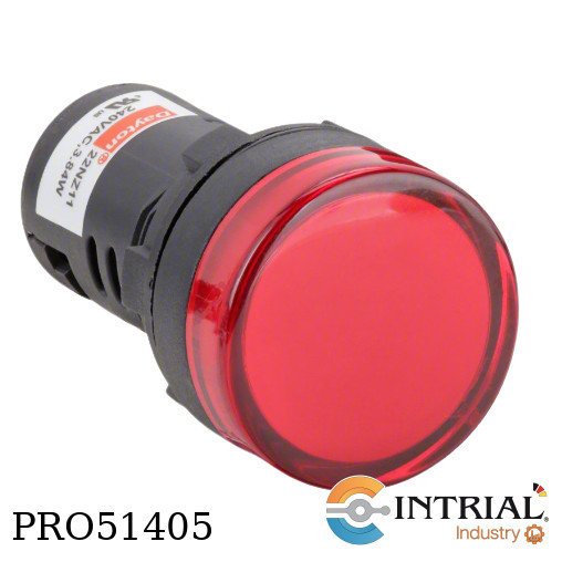 Raised Indicator Light DAYTON Red LED, 240VAC