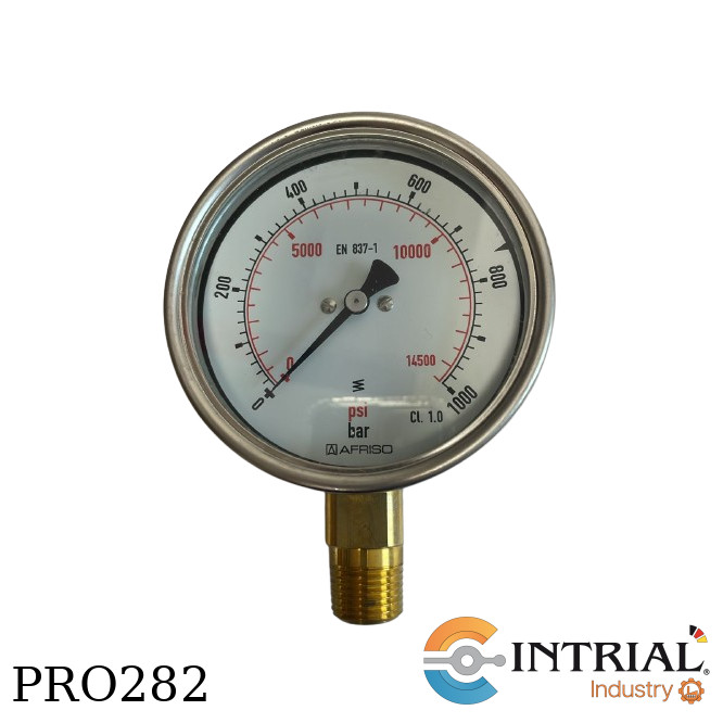 Manometro 4'' Inf. Bronce (0 a 1000 bar/0 a 14500 psi)