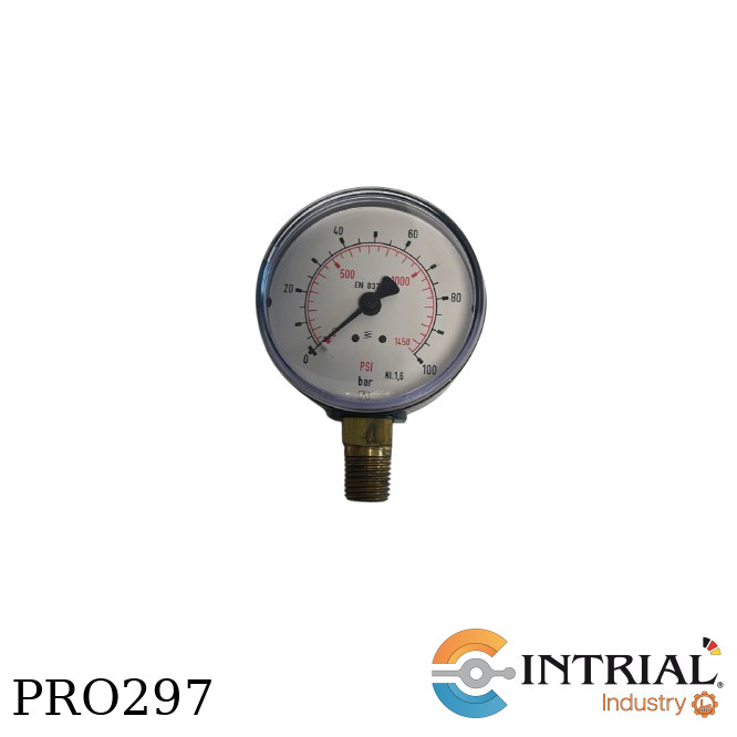 Manometro  2 1/2'' Bronce  (0 a 100 bar / psi)