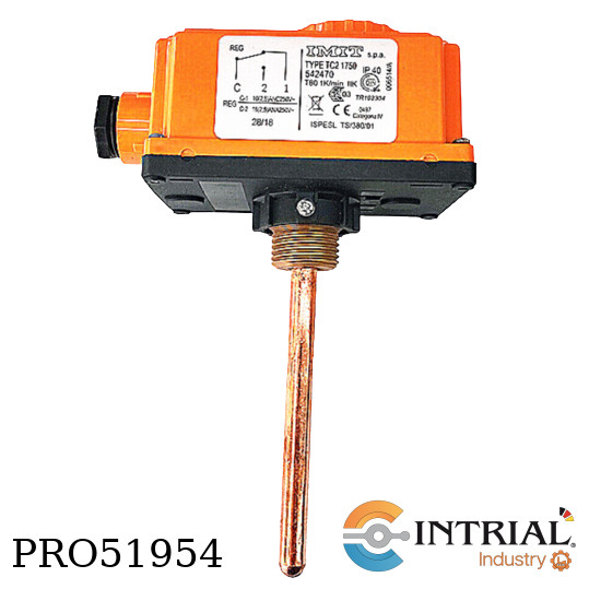 THERMOSTAT, ADJUSTABLE IMMERSION 100MM STEM SPDT