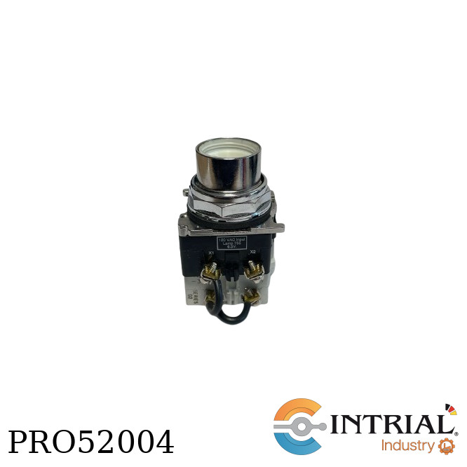 Pushbutton Eaton RED, 120V, 50/60HZ