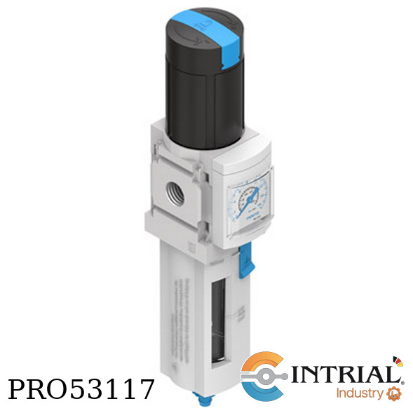 UNIDAD DE FILTRO Y REGULADOR FESTO ELECTRIC 40 μm 0.08 MPa ... 1.4 MPa 1700 l/min