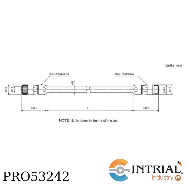 Cable de extensión 3P-RBT-0102-5