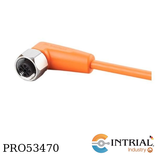 Connecting cable with socket IFM [°C]:-25...100