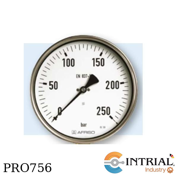 Manometro 4" Post. Bronce  (0 a 400 bar / 0 a 5800 psi)