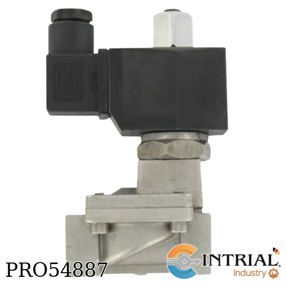 STAINLESS STEEL SOLENOID VALVE, 1" NPT, 0.5-8 BAR , 220VAC