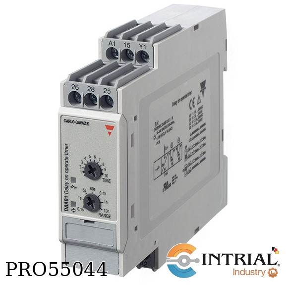RELE DE RETARDO TEMPORAL CARLO GAVAZZI  24 ~ 240 VCA, 24 VCC  0.1 seg ~ 100 h