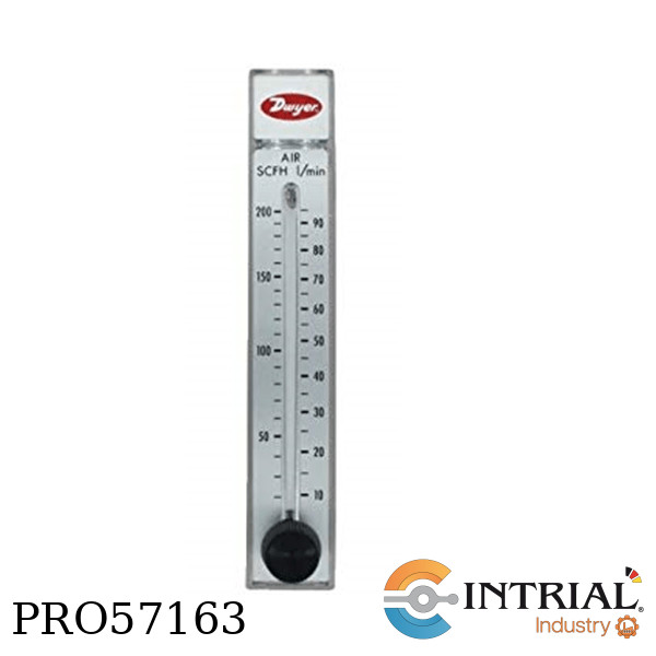 RATE-MASTER POLYCARBONATE FLOWMETERS DWYER 20 to 200 SCFH Air 1/4˝ 100 psi (6.9 bar)