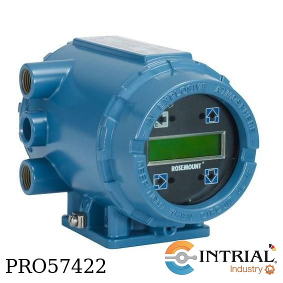 Transmisor de caudalímetro magnético ROSEMOUNT 1/2 – 14 NPT 4–20 mA