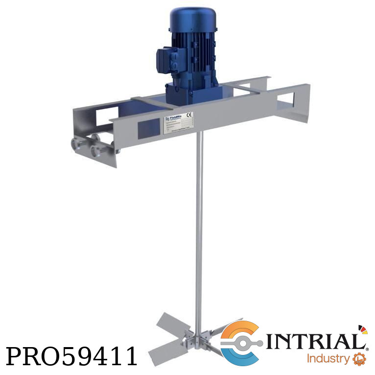 AGITADOR FLUIDMIX 0,75 kW – 4 polos – 220/440 V – 60 Hz, IP55, IE3  ø 250/210 mm AISI 316 L