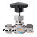 Valvula de Aguja SS 1/4 OD-4000 Psi