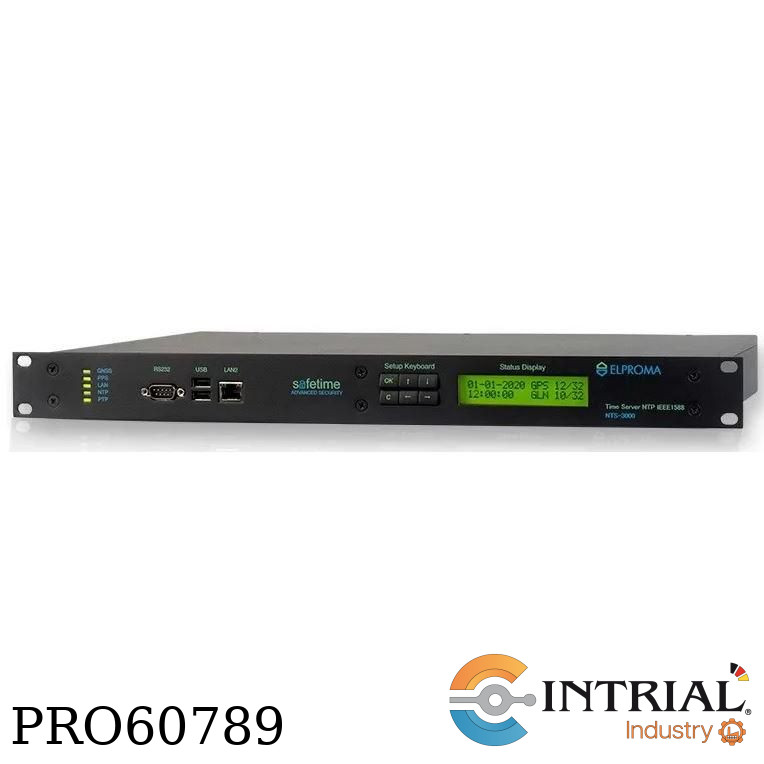 NTP/PTP IEEE1588 Network Time Server ELPROMA 110/230 VAC (max 1A) w/ 2x PoE