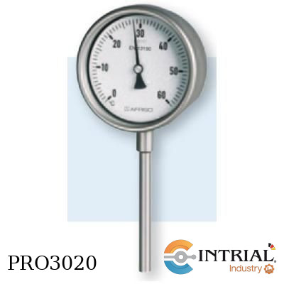 TERMÓMETROS CON GAS PARA APLICACIONES QUÍMICAS, Dial 6''(160 mm), Rango: -20 a 60 º C, Diámetro bulb