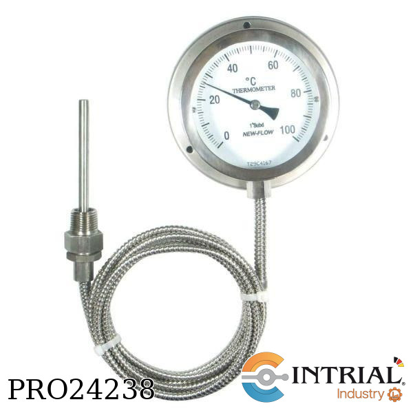 Termometro con Gas para Aplicaciones Quimicas FTh100Ch  D432 + 64460 + 64527