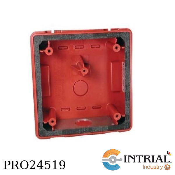 WEATHERPROOF BACK BOX, Resistant back-box for ASWP RED
