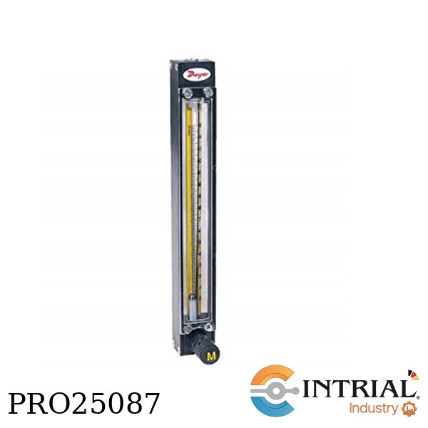 VARIABLE AREA GLASS FLOWMETER, 16.08 SCFH, 3.34 GPH, 200 psig (13.8 bar)