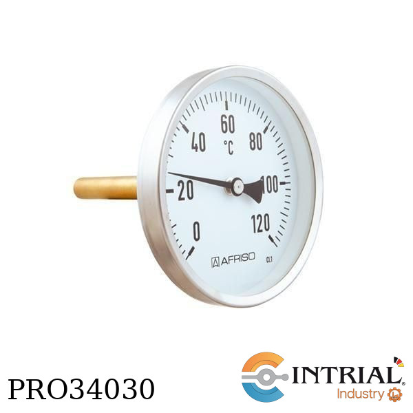 Bimetal Thermometer for chemical, 0 tp 160C, 63mm
