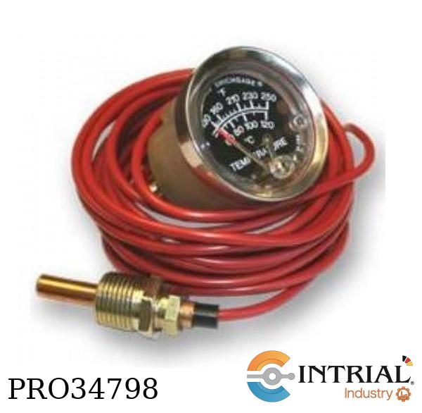 ​TEMPERATURE SWICHGAGE, 130-250°F - 60-121°C, 4-3/4 x 4-3/4 x 3 in. (121 x 121 x 76 mm)