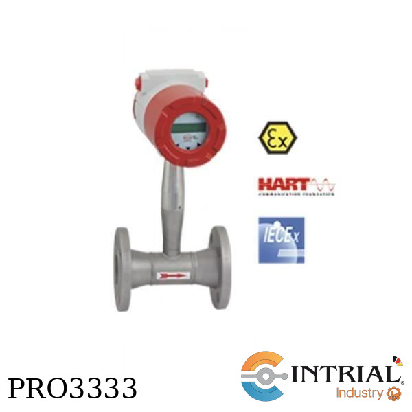 Vortex Flow Meter with Flange,Output: 4-20 mA, HART, 1x Pulse, loop powered,Connection (ASME B16.5.2