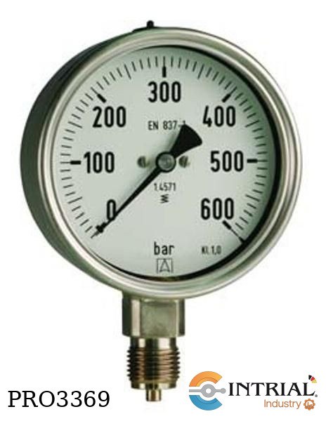 MANÓMETRO TIPO BOURDON, RANGO 0 to 10 bar/0 to 145 psi, 1/2''NPT