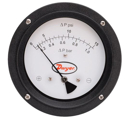 DIFFERENTIAL PRESSURE PISTON-TYPE GAGE DWYER