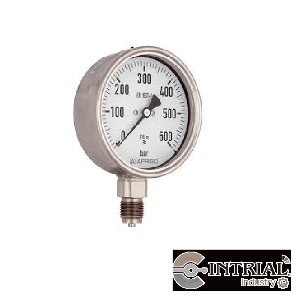 Manómetro tipo Bourdon -1 to 3 bar/-30 a 0 ''Hg/0 to 44  psi, Diámetro 4", conexión 1/4"NPT