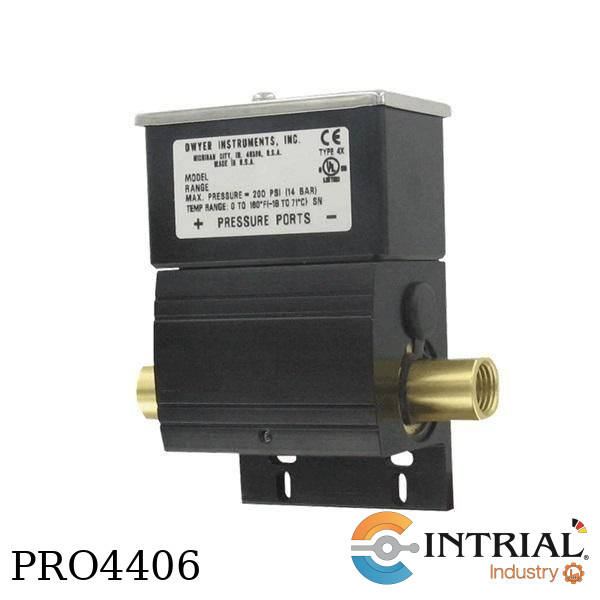 ​DIFFERENTIAL PRESSURE SWITCH, 30 to 140°F, SPDT,  1/4" NPT