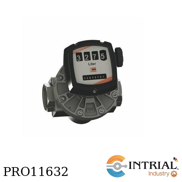 Flujometro por Desplazamiento Positivo DON, Acero Inoxidable, 30-450 L/min, 2" NPT