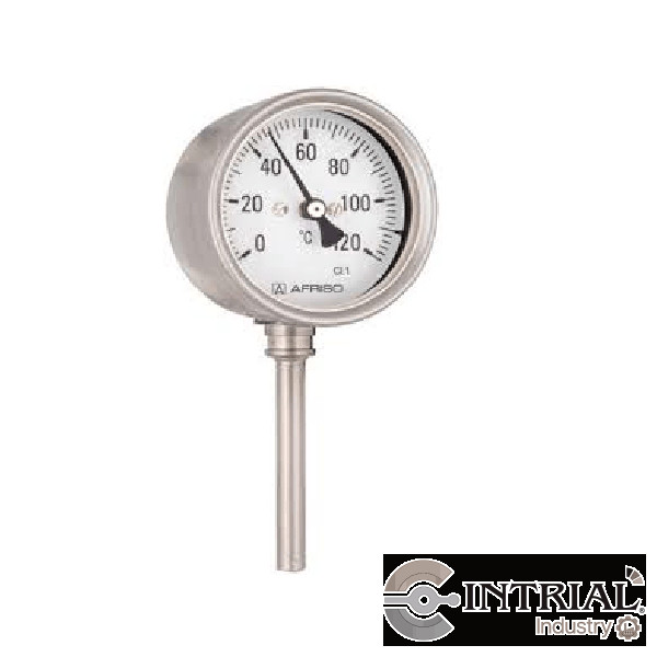 TERMÓMETROS CON GAS PARA APLICACIONES QUÍMICAS CON TUBO CAPILAR Y THERMOWELL, 6''(160 mm), 0 a +60 º