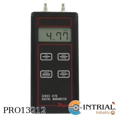 HANDHELD DIGITAL MANOMETER, 0 to 20.00 in w.c., ±0.10% FS from 60 to 78°F