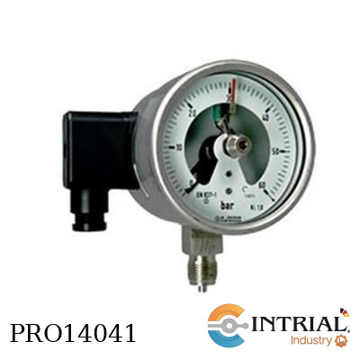 MANÓMETRO CON CONTACTOS ELÉCTRICOS, 0/10 bar , 316 Ti / 316 L, 160 mm (6”)