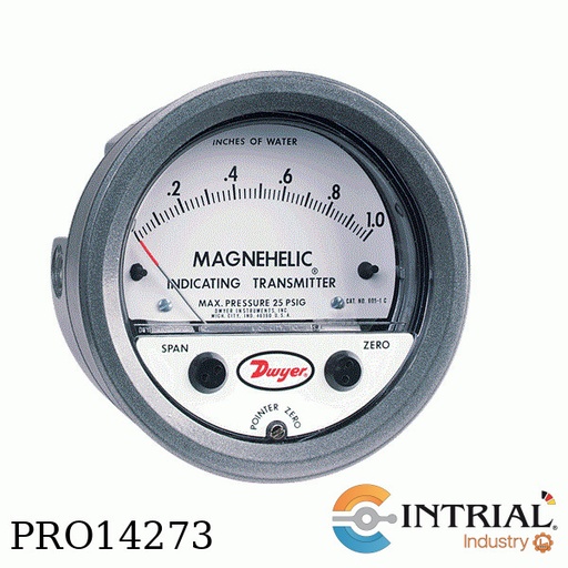 [605-20] TRANSMISOR/ INDICADOR DE PRESION DIFERENCIAL, 0-20" w.c,  11 psi (75.8 kPa)