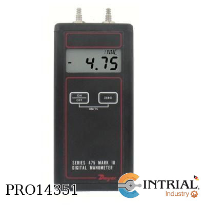 [475-00-FM] Handheld digital manometer, 0 to 140°F, 0 to 4.000 in w.c.