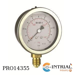 [RF63,D901(0to10mca)] Manometro 2 1/2'' Inf. Bronce ( 0 a 10 mca)