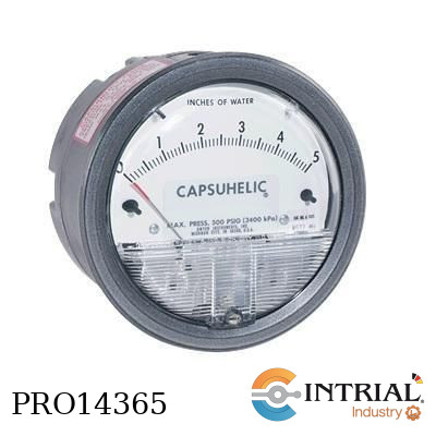 [4400] Manometro Diferencial, 0 - 400"H2O , DIAL 4"