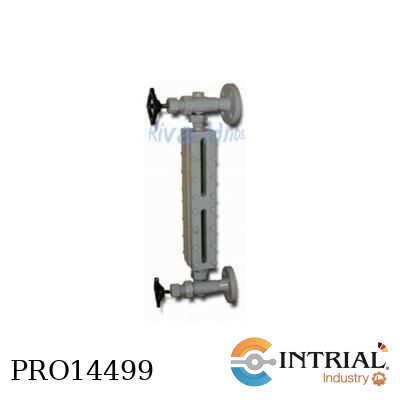 [28-T-20] INDICADOR DE NIVE​L, REFLEX, CON VALVULA BLOQUEO, 1/2"NPT, SS304