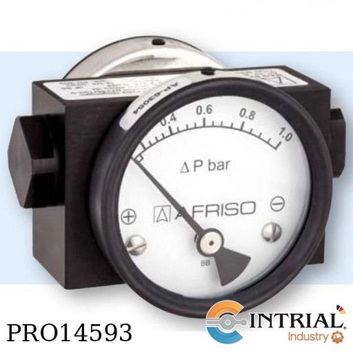 [MAG100Dif-RK1.W.D312(88036312)] MAGNETIC PISTON PRESSURE GAUGE FOR DIFFERENTIAL, 0/1 bar, 2 x G¼ , Stainless steel 304